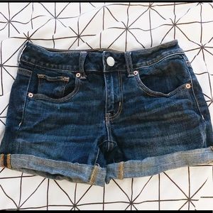 DARK WASH JEAN SHORTS